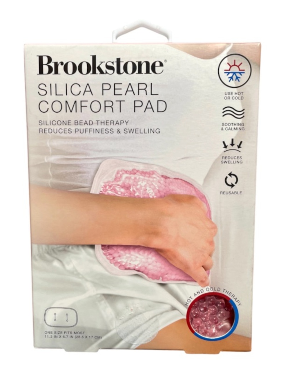 Brookstone Silica Pearl Comfort Pad Soothing Heat/Cooling Therapy